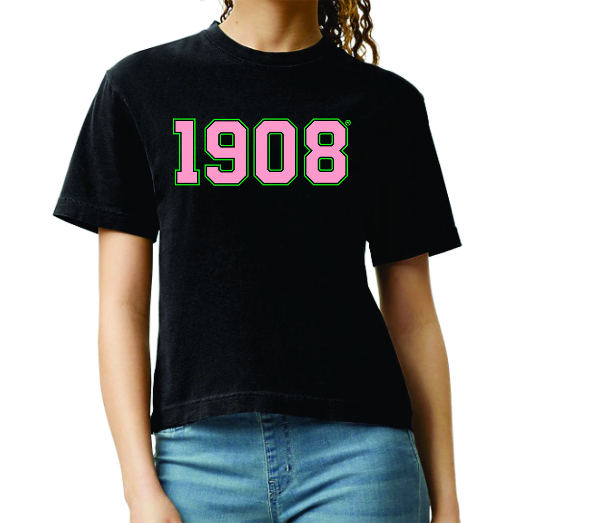 AKA Printed Date Cropped Tee