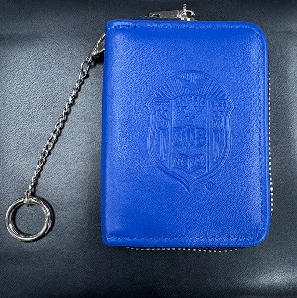 Zeta Crest Keychain Wallet
