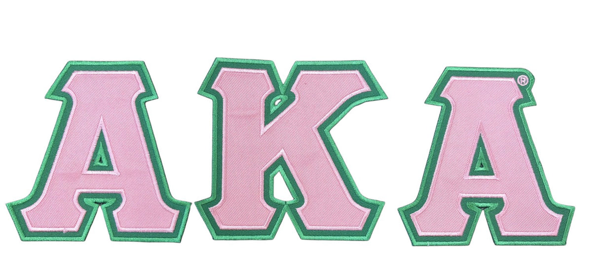 "AKA 4" Tackle Twill Letters