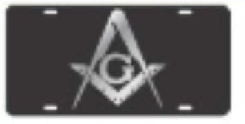 Mason Black Inlaid Silver Mirror Tag