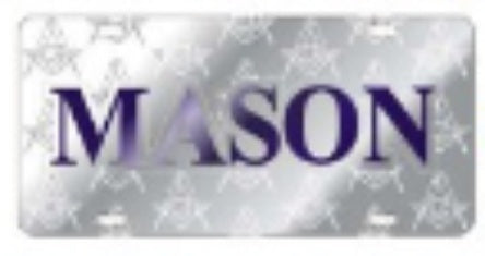 Mason Silver Symbol Back Auto Tag