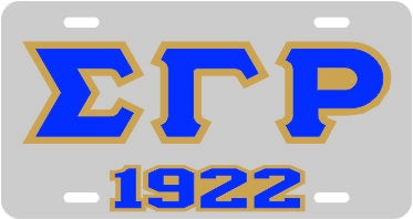 SGRho 1922 Auto Tag Silver/Royal/Gold