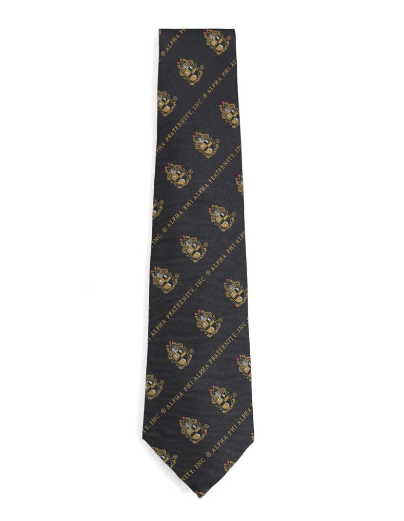 Alpha Emblem Neck Tie