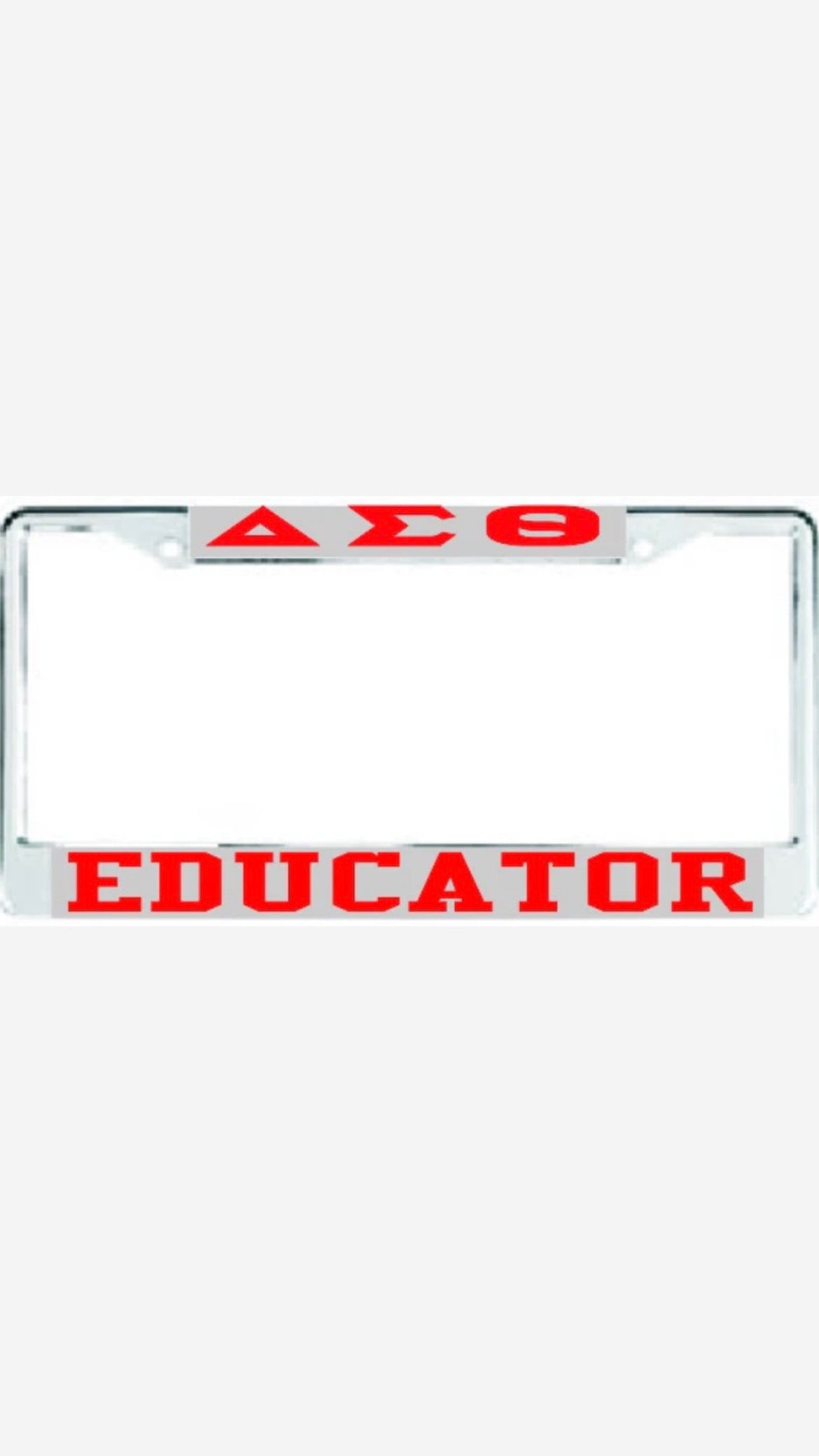 Delta Educator Auto Frame Silver/Red