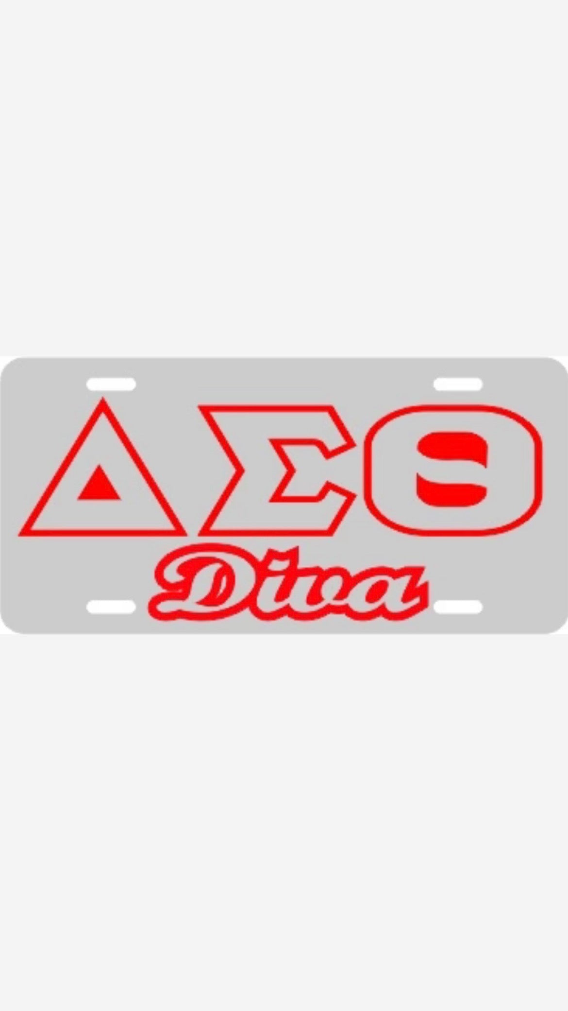 Delta Diva Tag Silver/Silver/Red