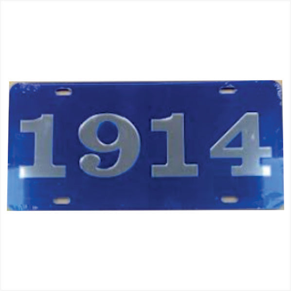 Sigma Blue Inlaid Founders Mirror Auto Tag