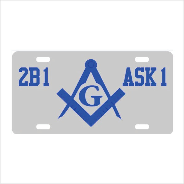 Mason 2B1ASK1 Silver/Royal Auto Tag