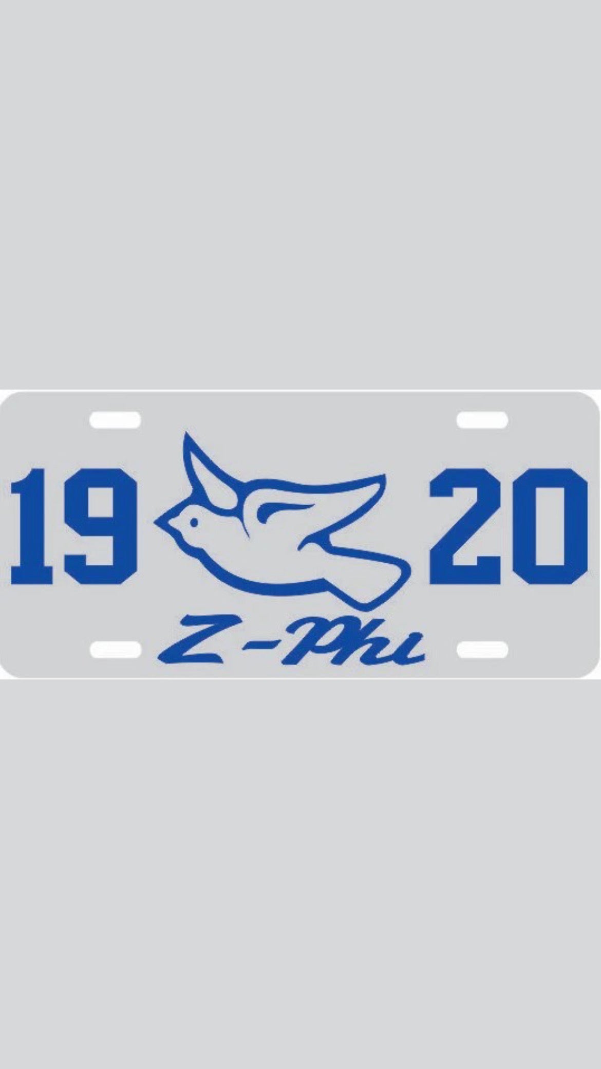 Zeta 1920 Dove Z-Phi Tag Silver/Royal