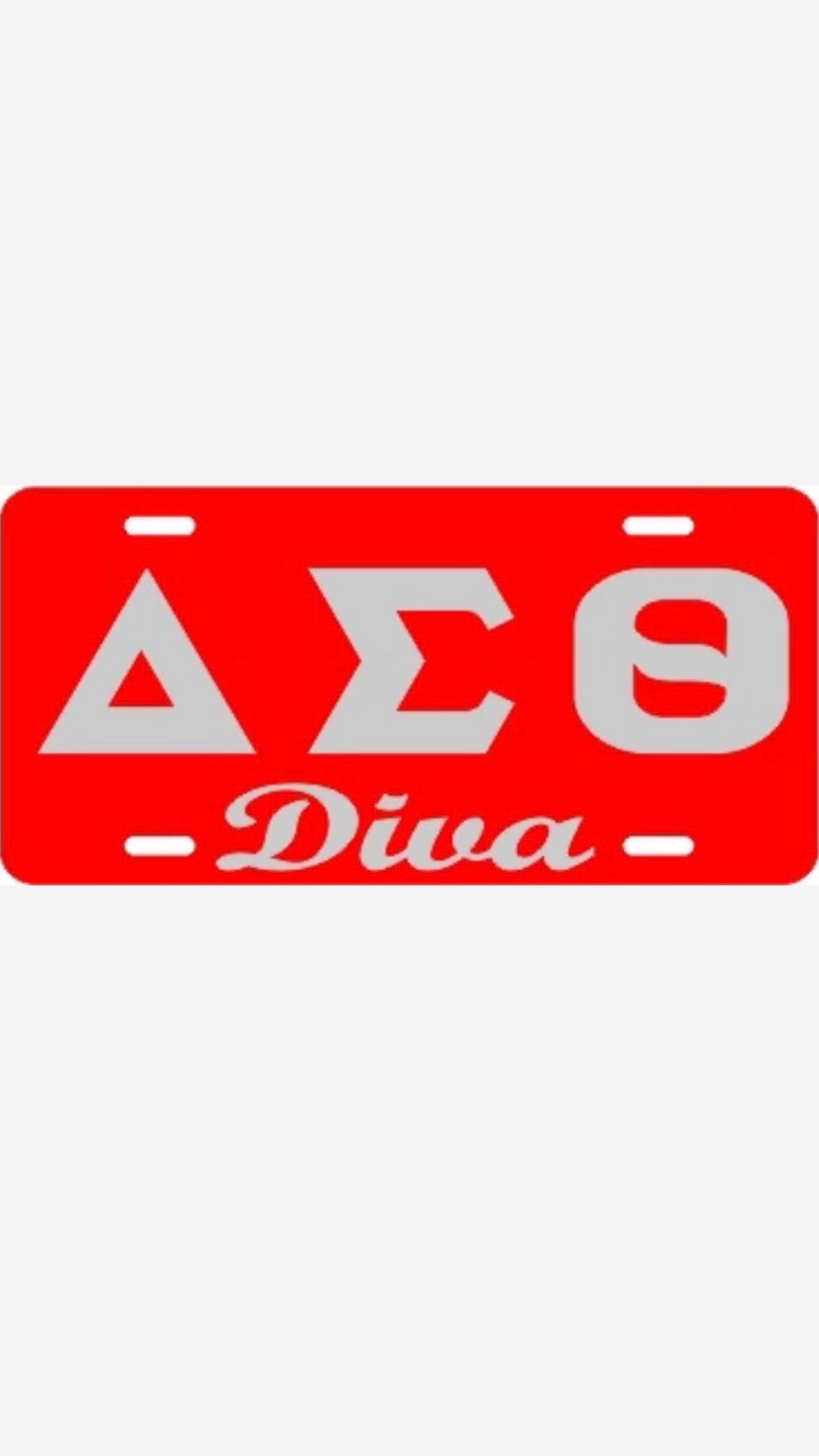 Delta Diva Tag Red/Silver