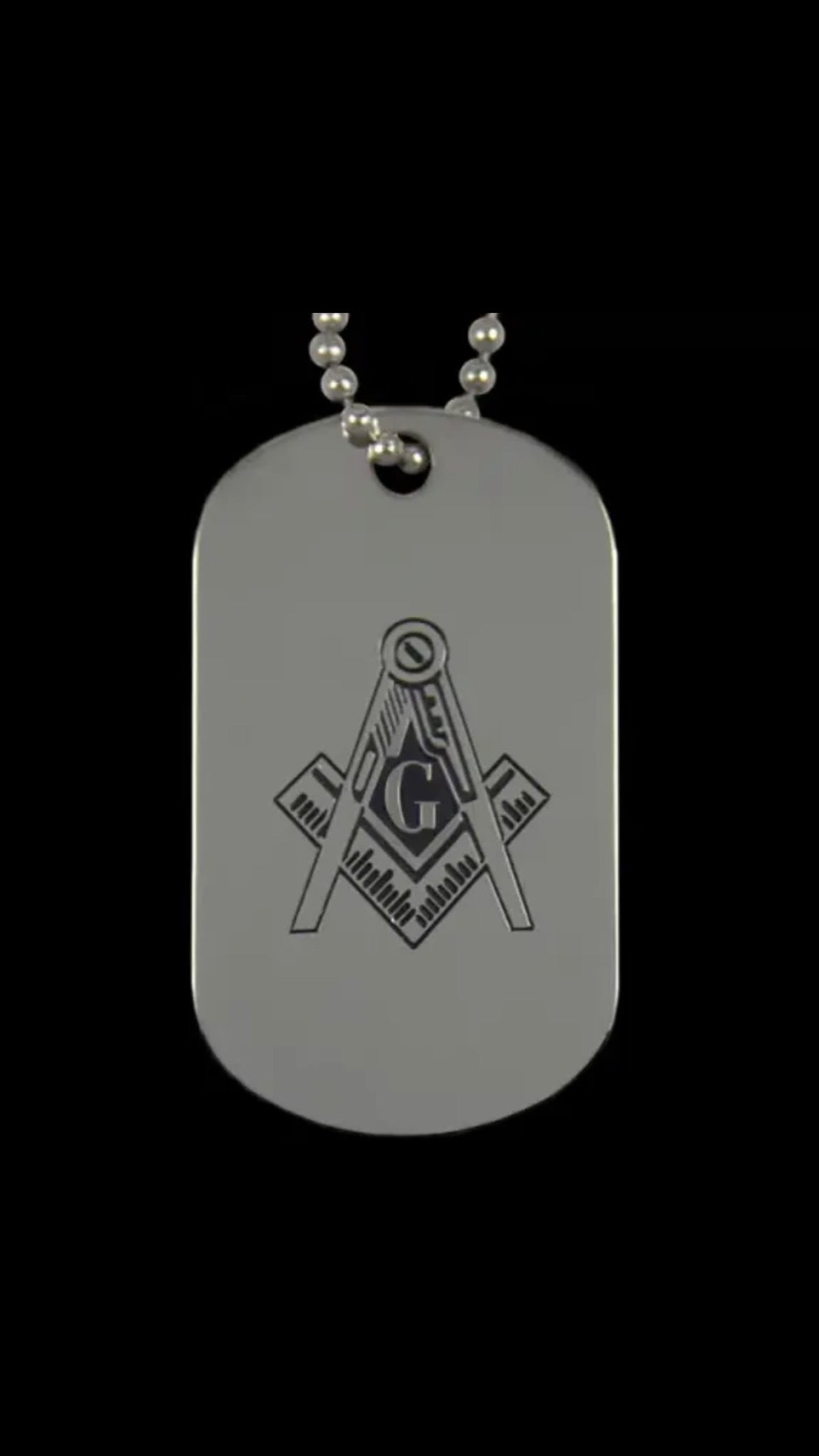 Mason PHA Silver Double Sided Dog Tag