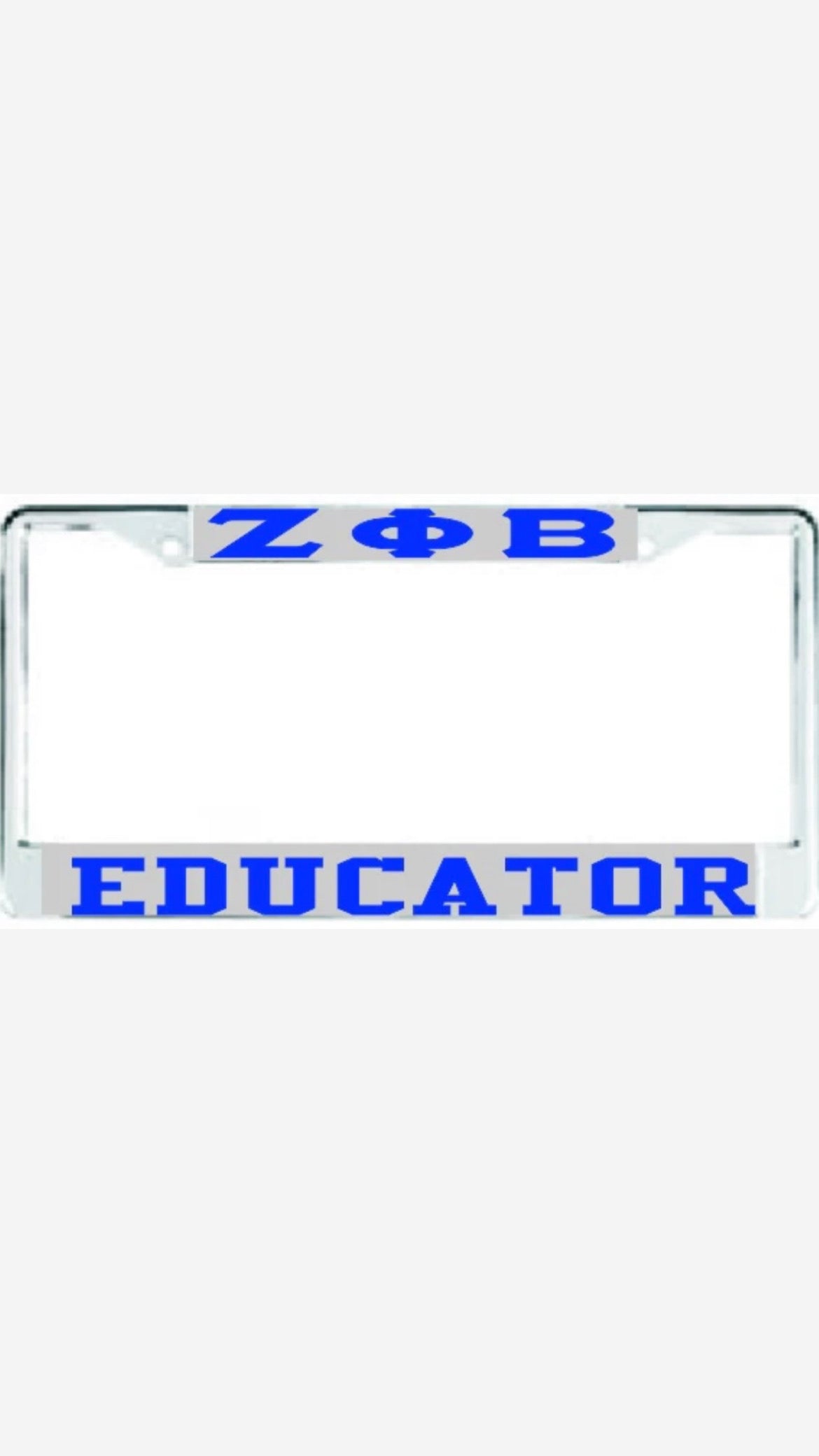 Zeta Educator Auto Frame Silver/Royal