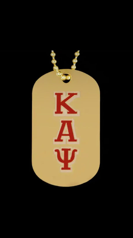 Kappa Gold Double Sided Dog Tag