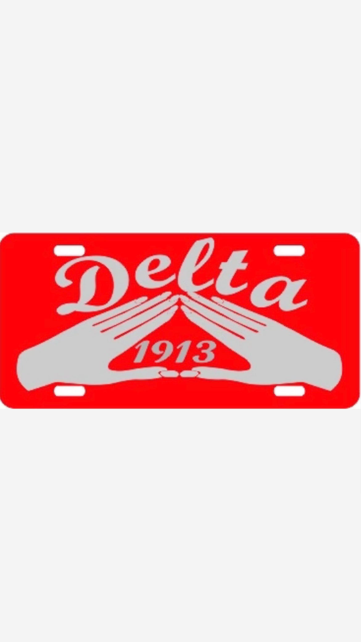 Delta Hand/Date Tag Red/Silver