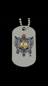 SGRho Silver Double Sided Dog Tag