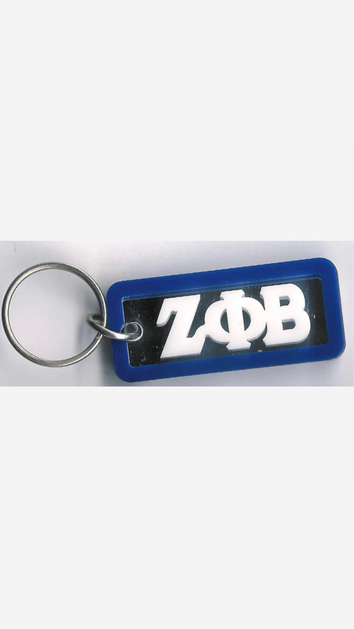 Zeta Mirror Rectangle Keychain