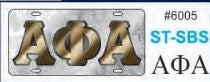 Alpha Silver Symbol Back Auto Tag