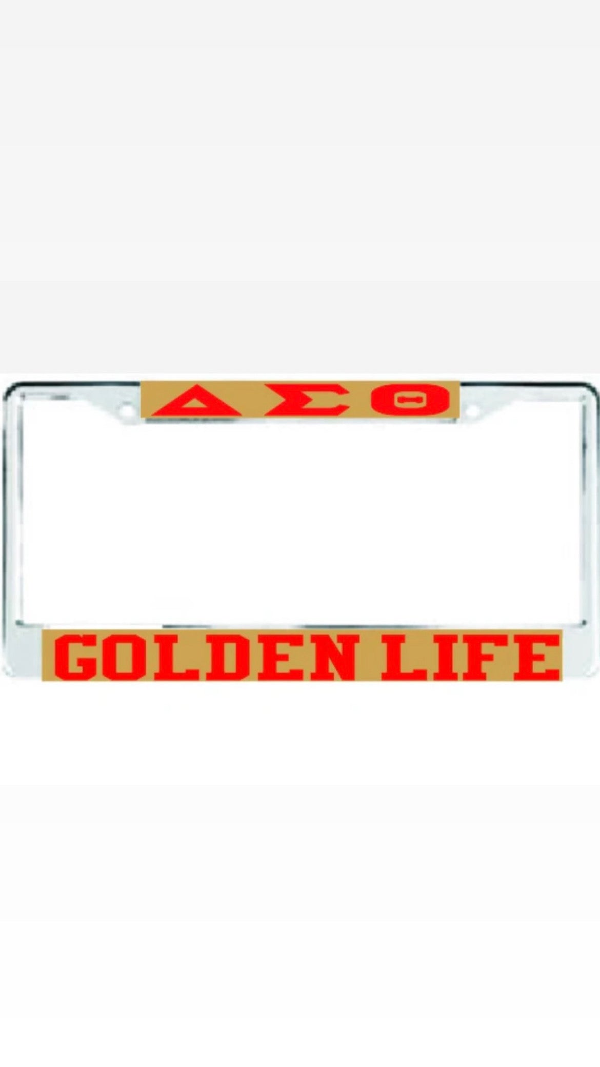 Delta Golden Life Auto Frame Gold/Red