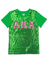 Alpha Kappa Alpha, NPHC, Greek Organization, Ladies, Sorority, Shirt, Paraphernalia, AKA, 1908, Sequin