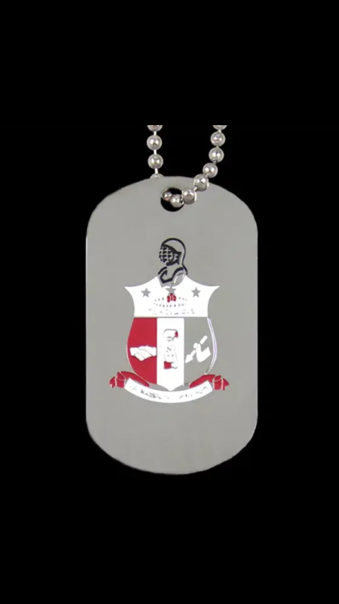 Kappa Silver Double Sided Dog Tag