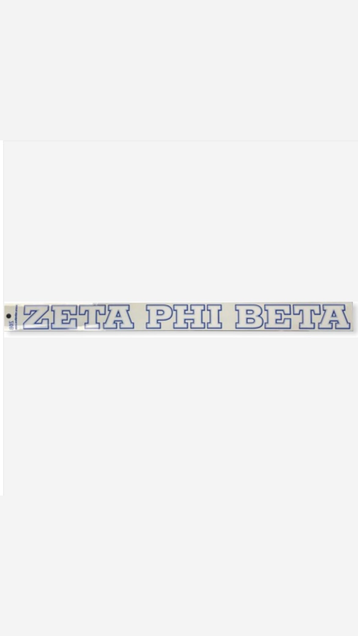 Zeta Long Window Decal