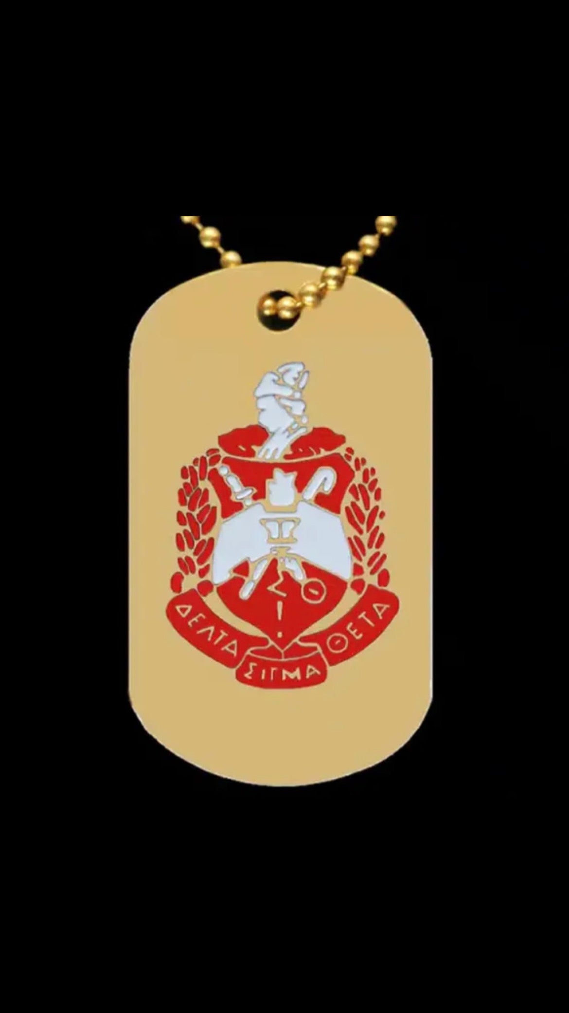 Delta Gold Double Sided Dog Tag