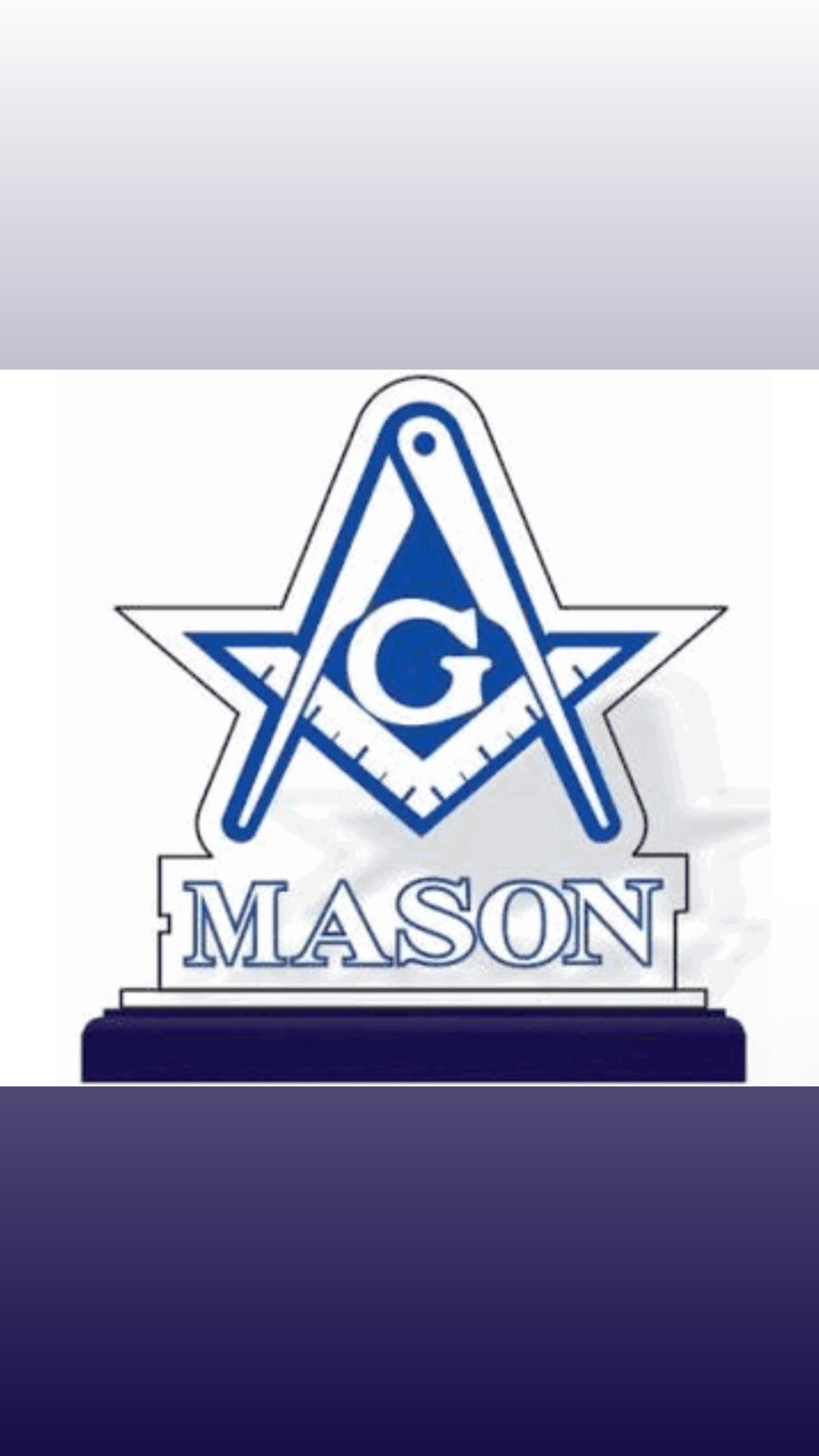 Mason Acrylic Desktop Crest