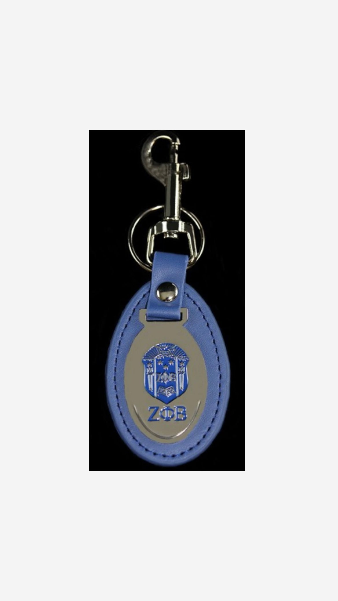 Zeta Leather Fob Keychain