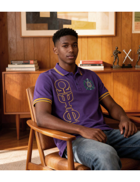 Omega Letter Crest Polo