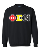 Phi Sigma Nu Basic Applique Crewneck