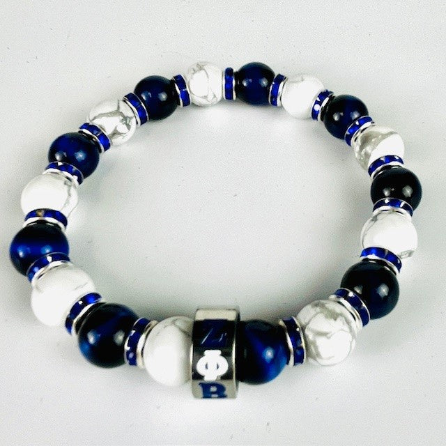 Zeta Stone Bead Bracelet