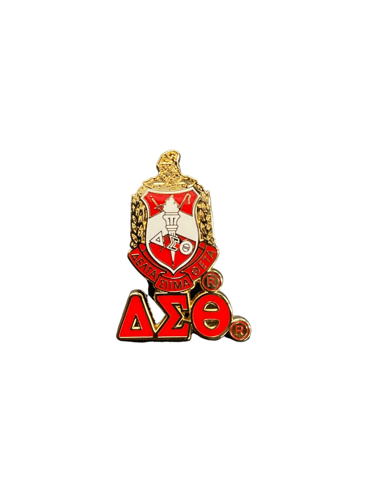 Delta 3-D Shield Pin w/ Letters
