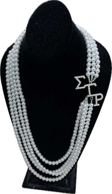 SGRho Quadruple Strand Pearl Necklace