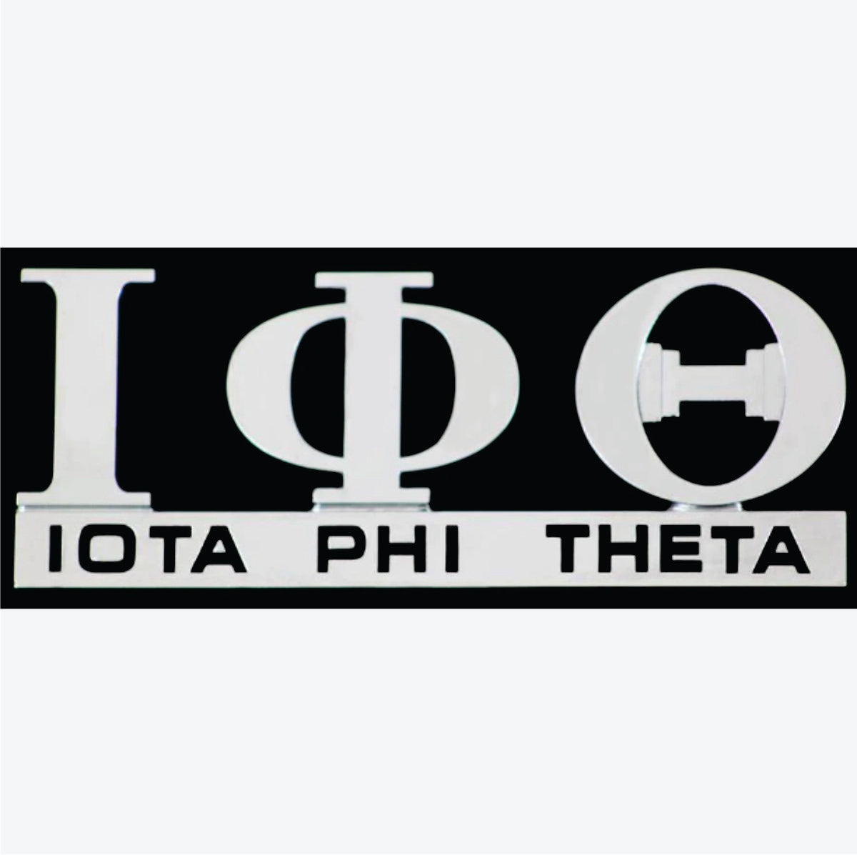 Iota Chrome Car Emblem