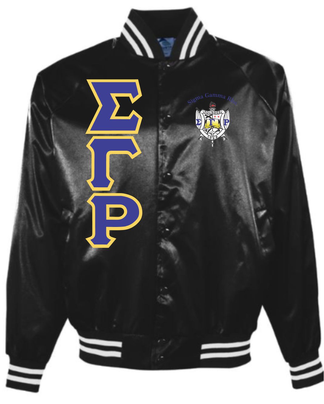 SGRho Striped Satin Jacket