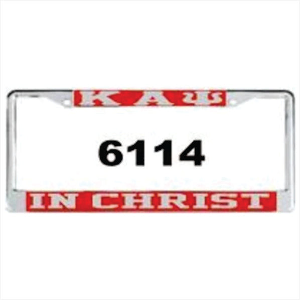 Kappa In Christ Auto Frame Red/Silver