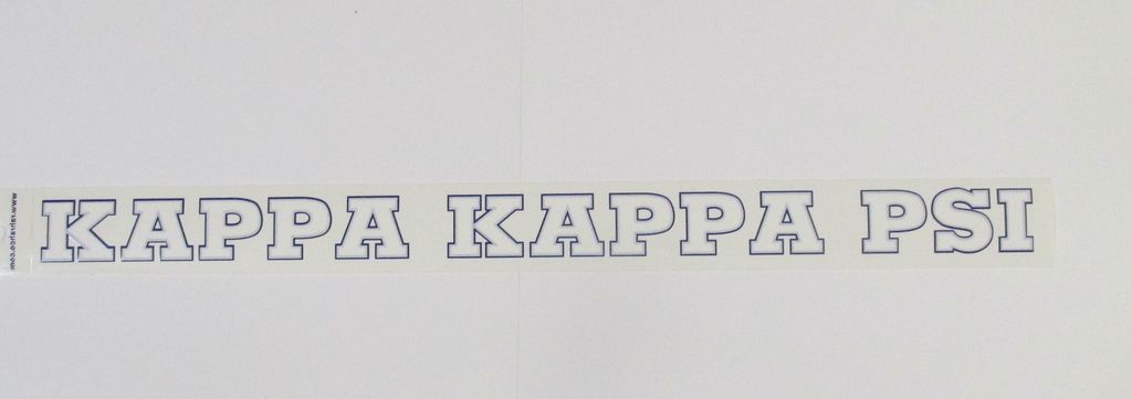 KKPsi Long Window Decal