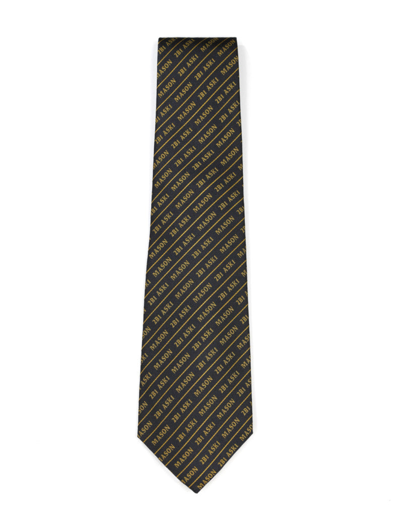 Mason Letter Neck Tie