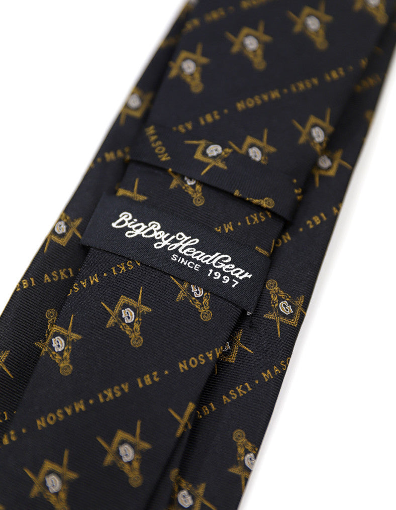 Mason Emblem Neck Tie