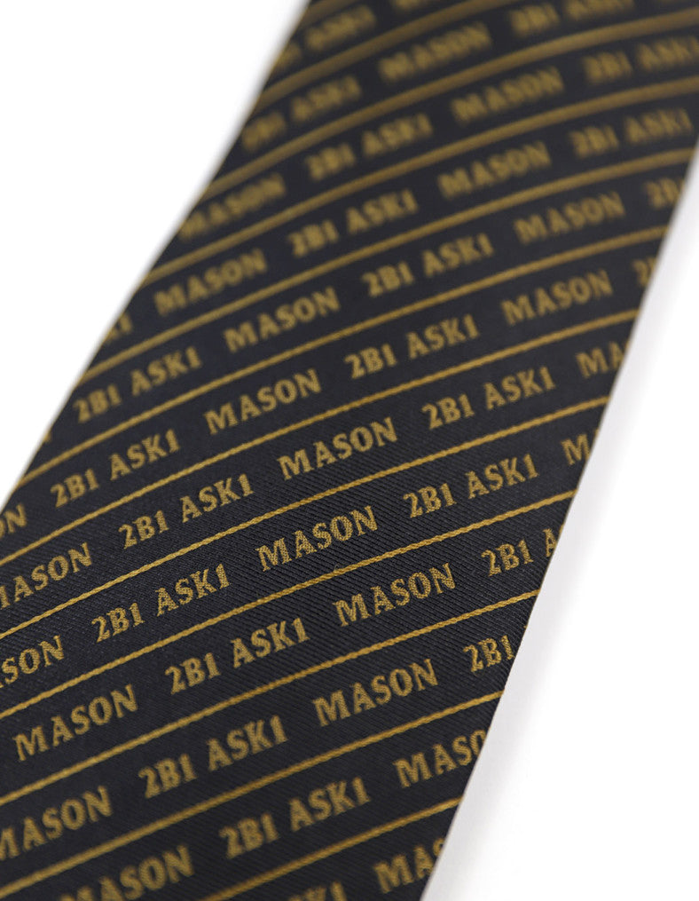 Mason Letter Neck Tie