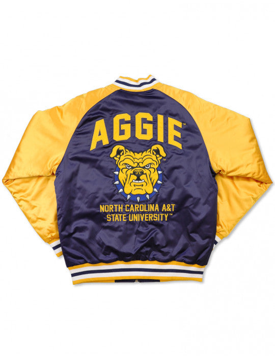 NC A&T Satin Baseball Jacket