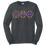 Omega Basic Applique Long Sleeve Tee