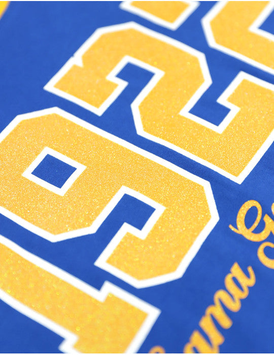 SGRho Date Glitter Print Long Sleeve Tee