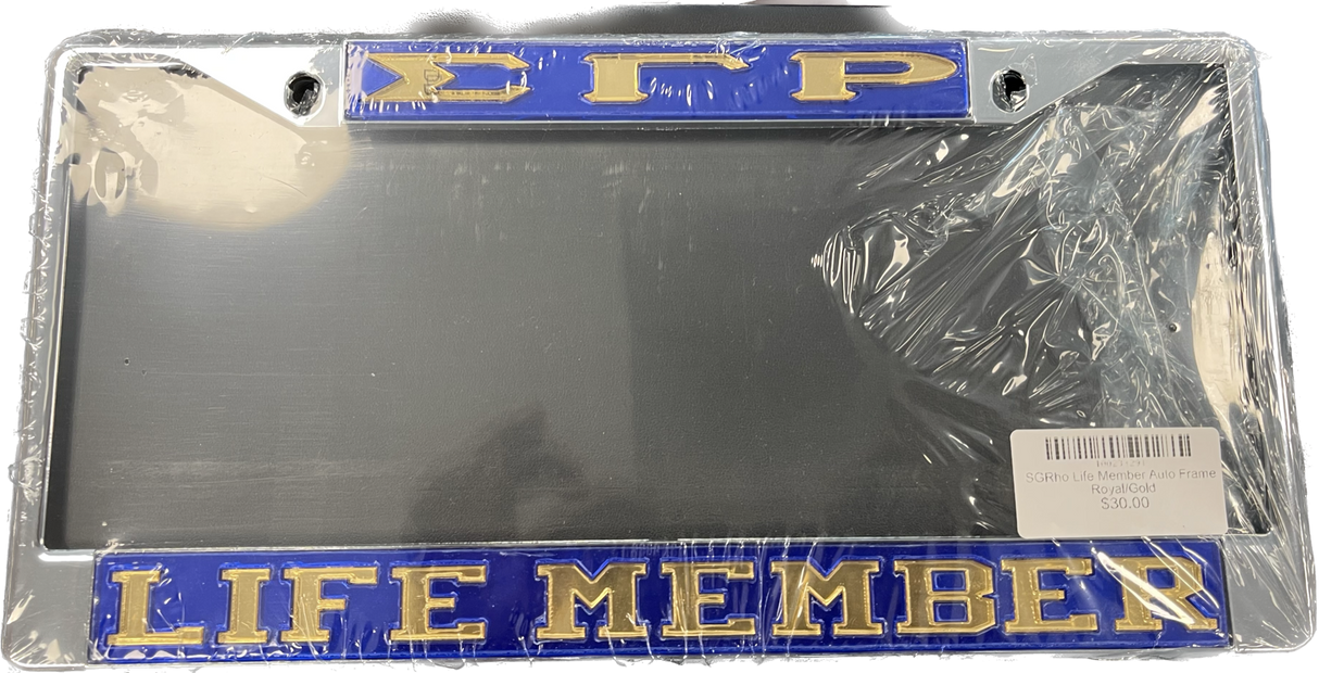 SGRho Life Member Auto Frame Royal/Gold