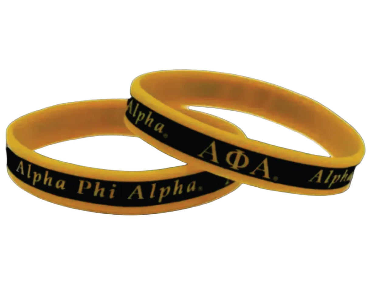 Alpha Two Toned Silicone Wristband