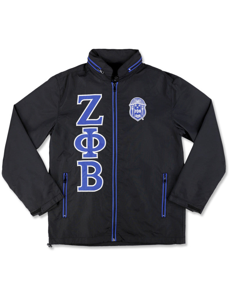 Zeta Zippered Windbreaker