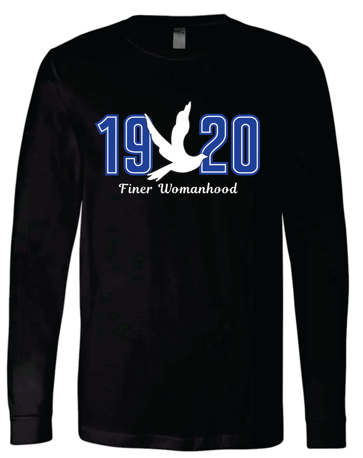 Zeta 1920 Dove Applique Long Sleeve Tee