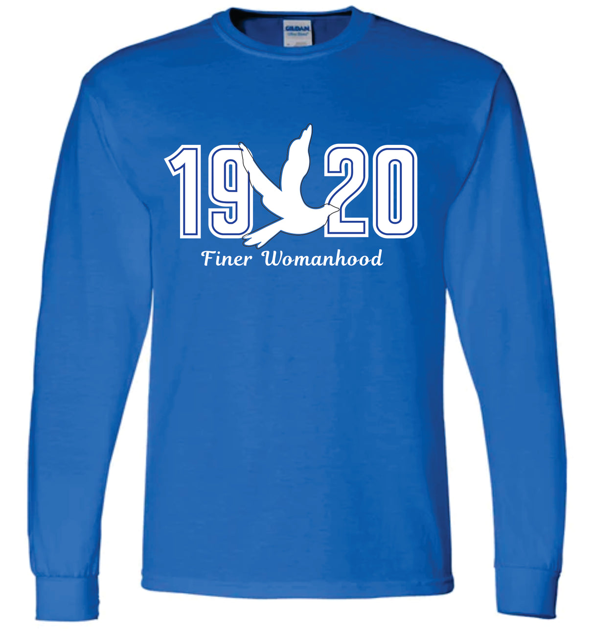 Zeta 1920 Dove Applique Long Sleeve Tee