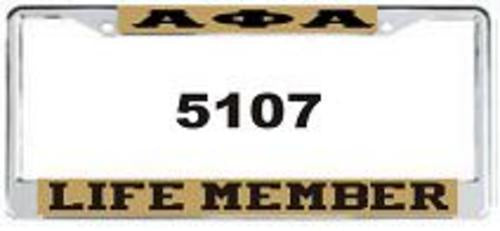 Alpha Life Member Auto Frame Gold/Black