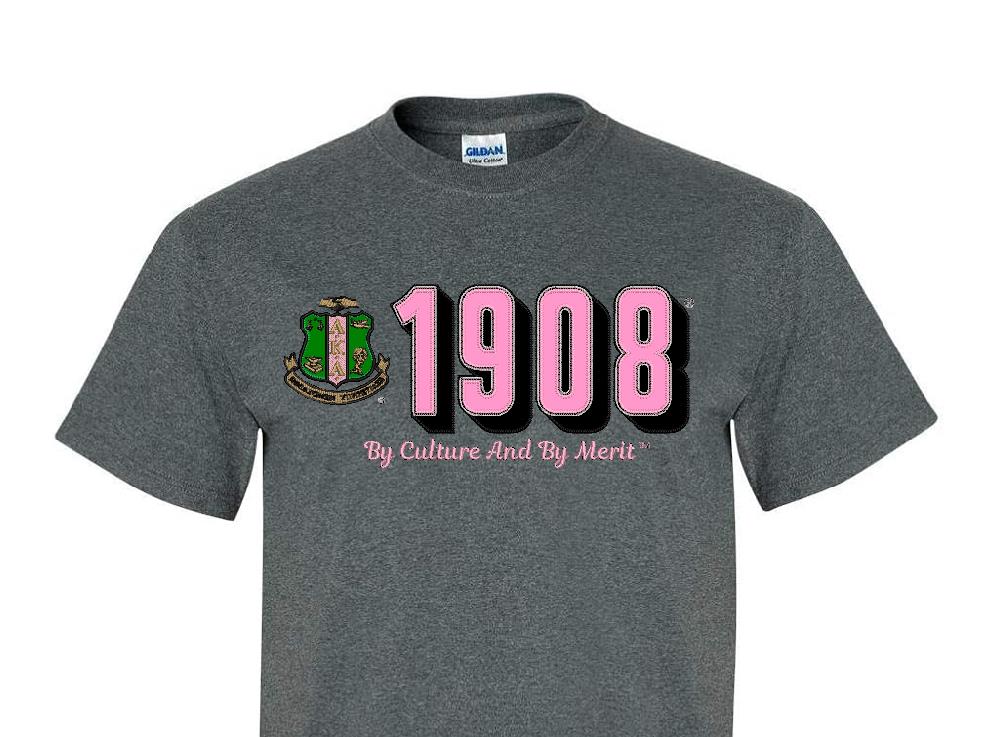 AKA Crest 1908 Applique Tee