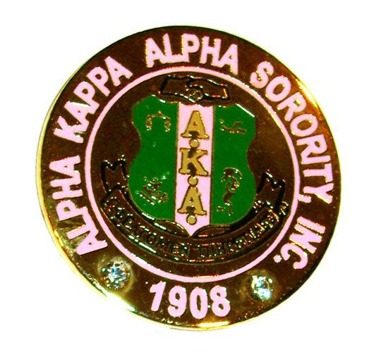 AKA Round Crest Pin